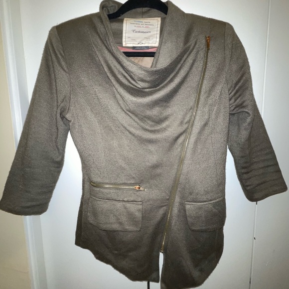 Anthropologie-Cartonnier Olive Green Jacket - Picture 2 of 5